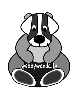 WebbyWanda.tv's How to draw a Cartoon Badger