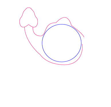 How to draw a cartoon camel step two