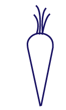 How to draw a carrot step 3