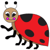 How to draw a cartoon ladybug