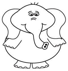 How to draw a cartoon Elephant step 6