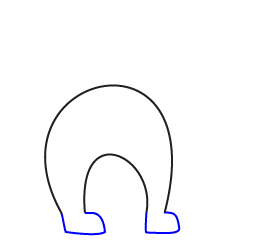 How to draw a Halloween Black Cat step two