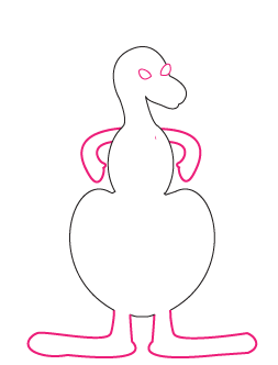 How to draw a cartoon Kangaroo step 3