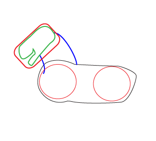 How to draw a cartoon Lion step 2