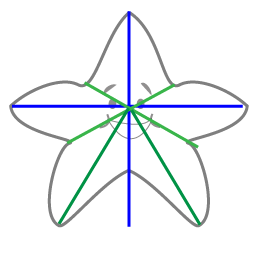 How to draw a cartoon starfish step three