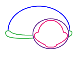 How to draw a cartoon Turtle step 2
