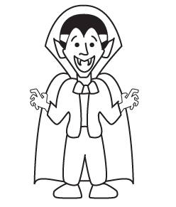 How to draw a Cartoon Vampire