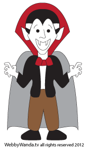 How to draw a cartoon Vampire step 11